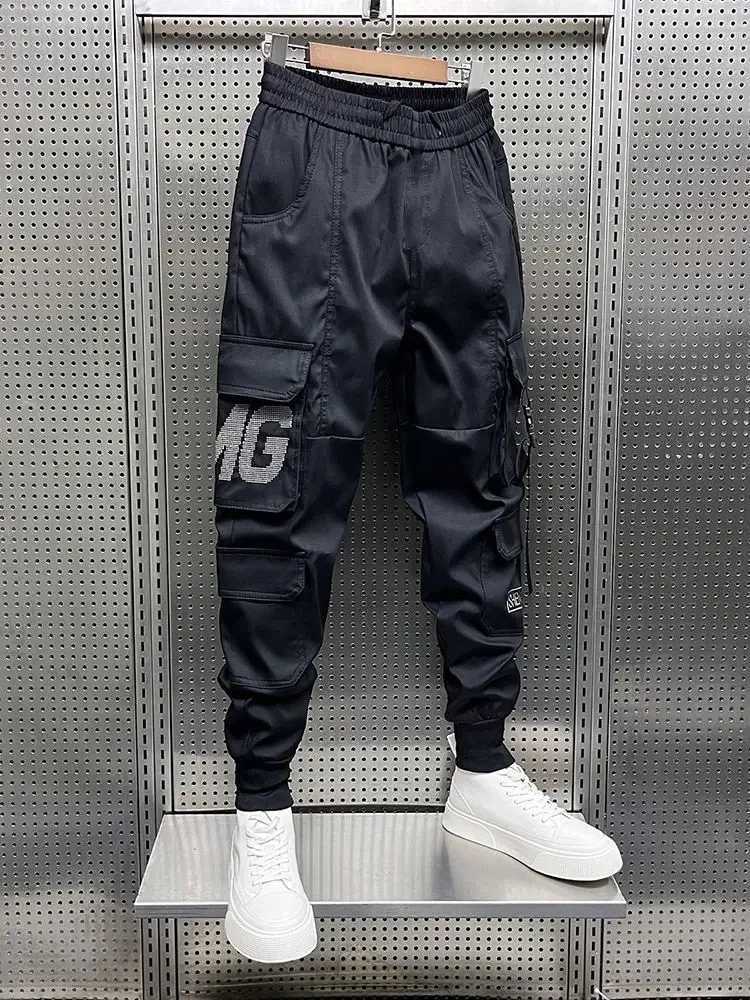 Luxury Brand Mens Clothing Fashion Hip Hop Street Pants Multi-Pocket Cargo TrousersXJ240813