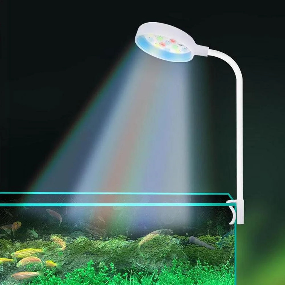 USB-Plug Aquarium Lamp LED with Clip Aquarium Plant Light Colored Lights Energy Saving Fish Tank Lamp Fishbowl 240812