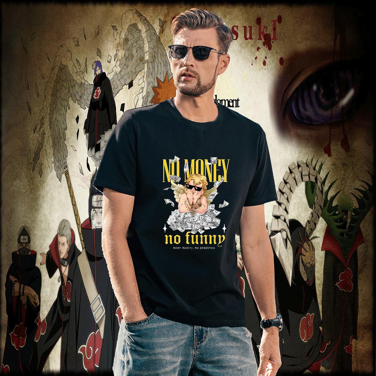 Brand money Mens T Shirts Street Men Clothes T-Shirt 100% Cotton 230g DIY Customized Breathable Crew Neck Custom Printing Tops Tees