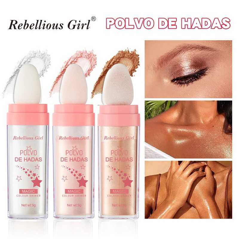 Fairy Highlander Powder Moonlight Polvo De Hadas Flash Micro Light Contour Shadow Illuminator Female Facial Body Flash Makeup W240812