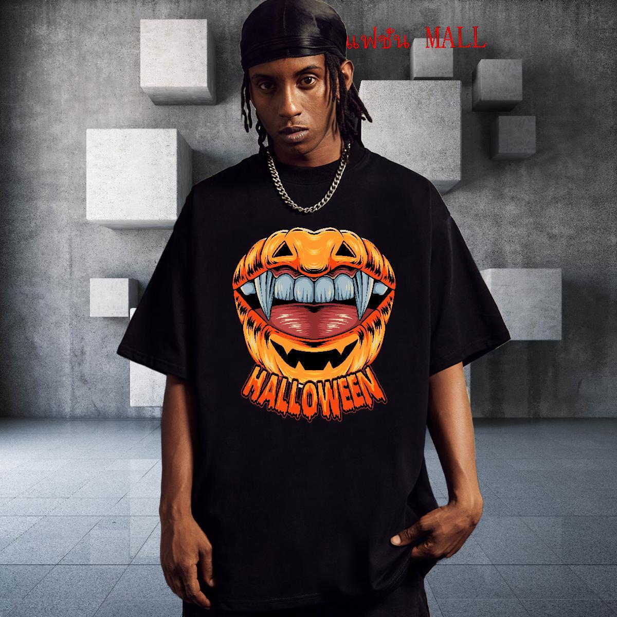 Cool Design T-Shirts pumpkin Breathable Short Sleeve Street Casual Plus Size Cartoon 230g 100% Cotton Couples T Shirts DIY Tops Tees