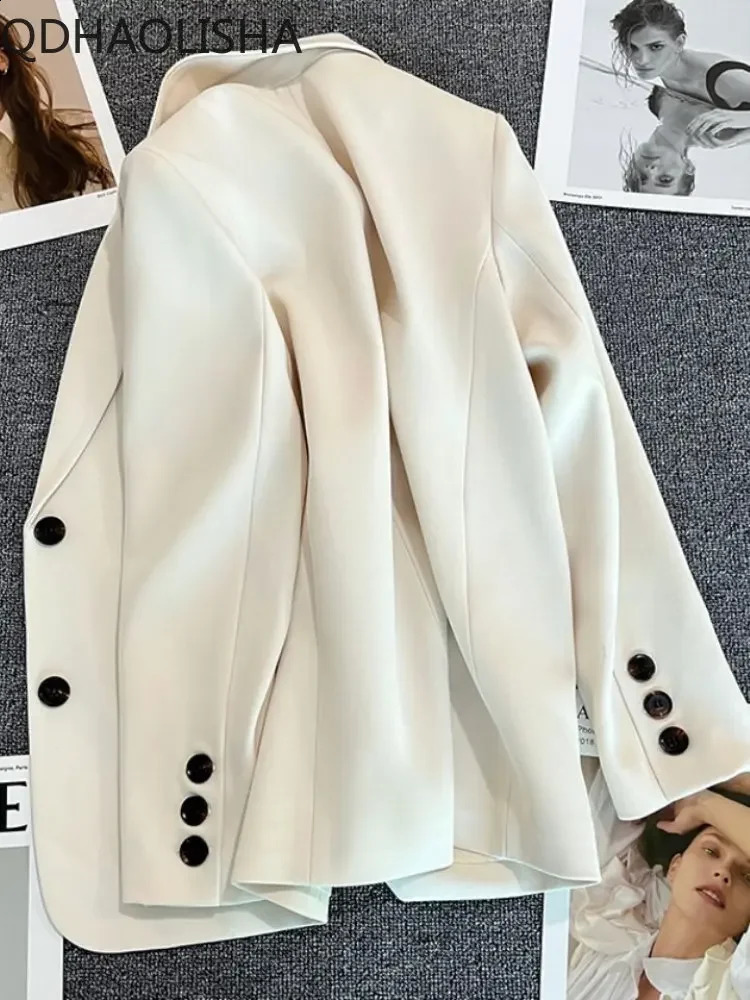 2024 Spring Autumn Temperament Commuting Blazer Women Advanced Sensible Fried Street Suit Top Coats Jacket Women Clothing 240813