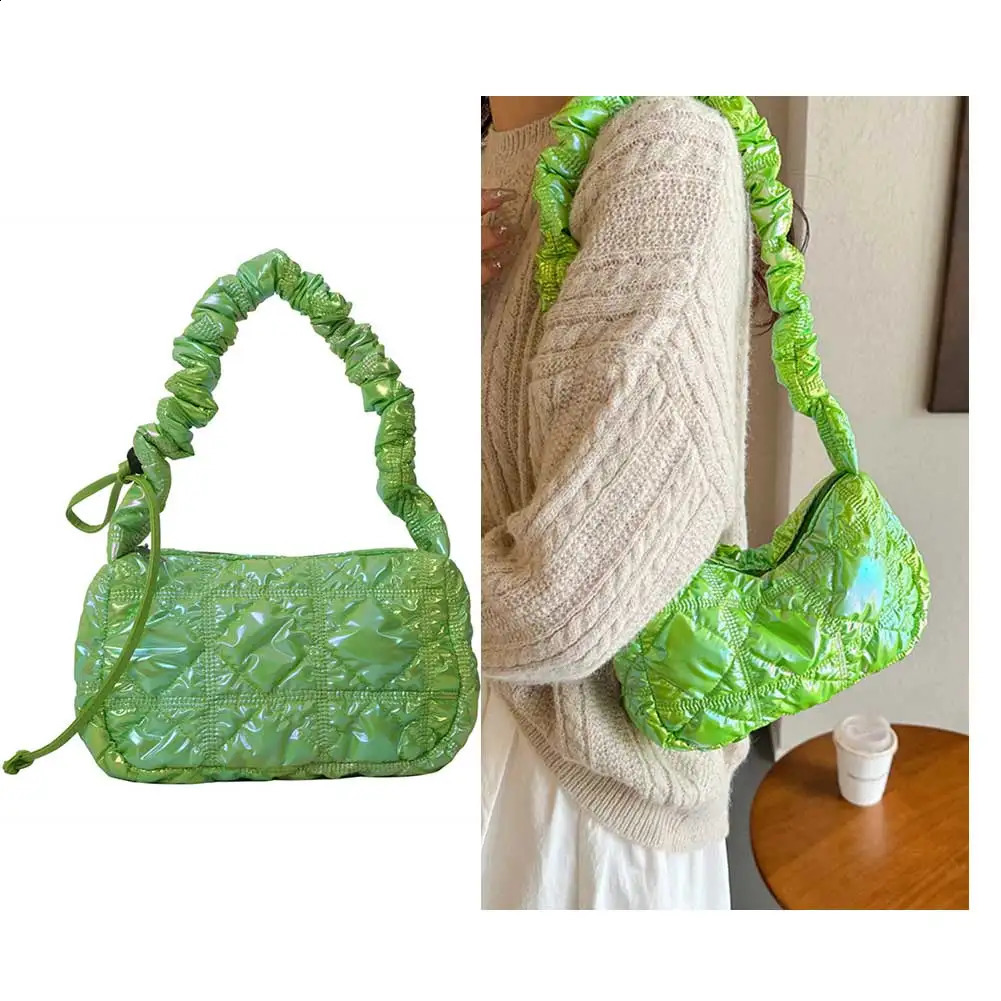 Womens Paddle Shoulder Bag Fashion Fluffy Handbag Versatile Quilted Crossbody Girls Wallet 240813
