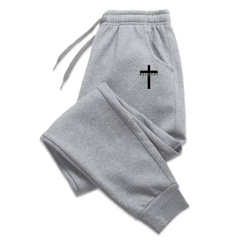 Men Long Pants Autumn and Winter Mens Casual Fleece Sweatpants Soft Sports Pants Jogging Pants 4 ColorsXJ240813