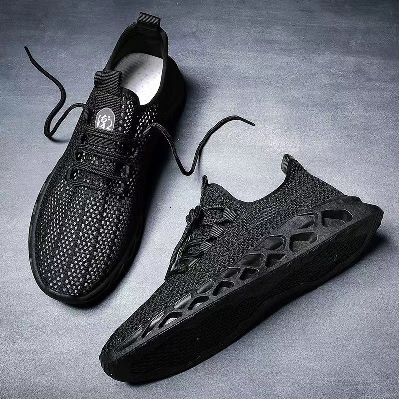 Ddmysports Men S New Black Mesh Sports Youth Breathable And Casual For Summer Men Running Shoes Trendy Outdoor Shoes
