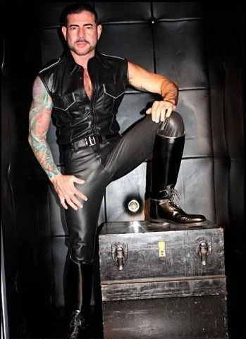 Men Stretchy Leather Pants Slim Clothing PU Skinny Wet Look Tights Long 240812