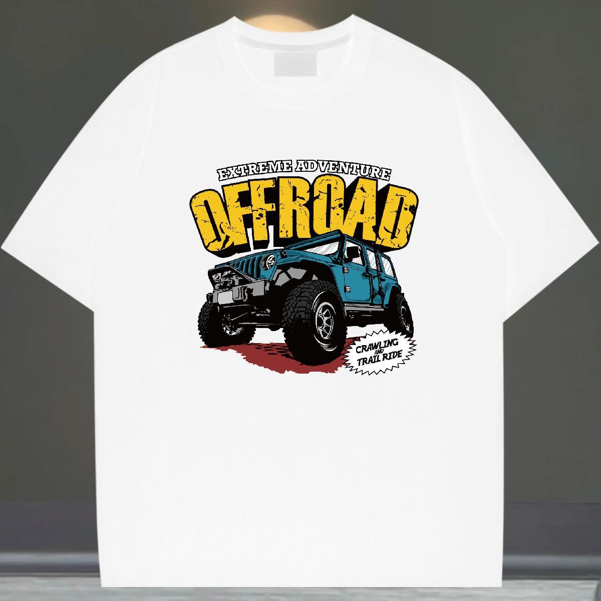 Cool Design Men Clothes T-Shirt Hip Hop 100% Cotton 230g Custom Print Oversized Breathable Soft car Mens T Shirts New Designer Tees
