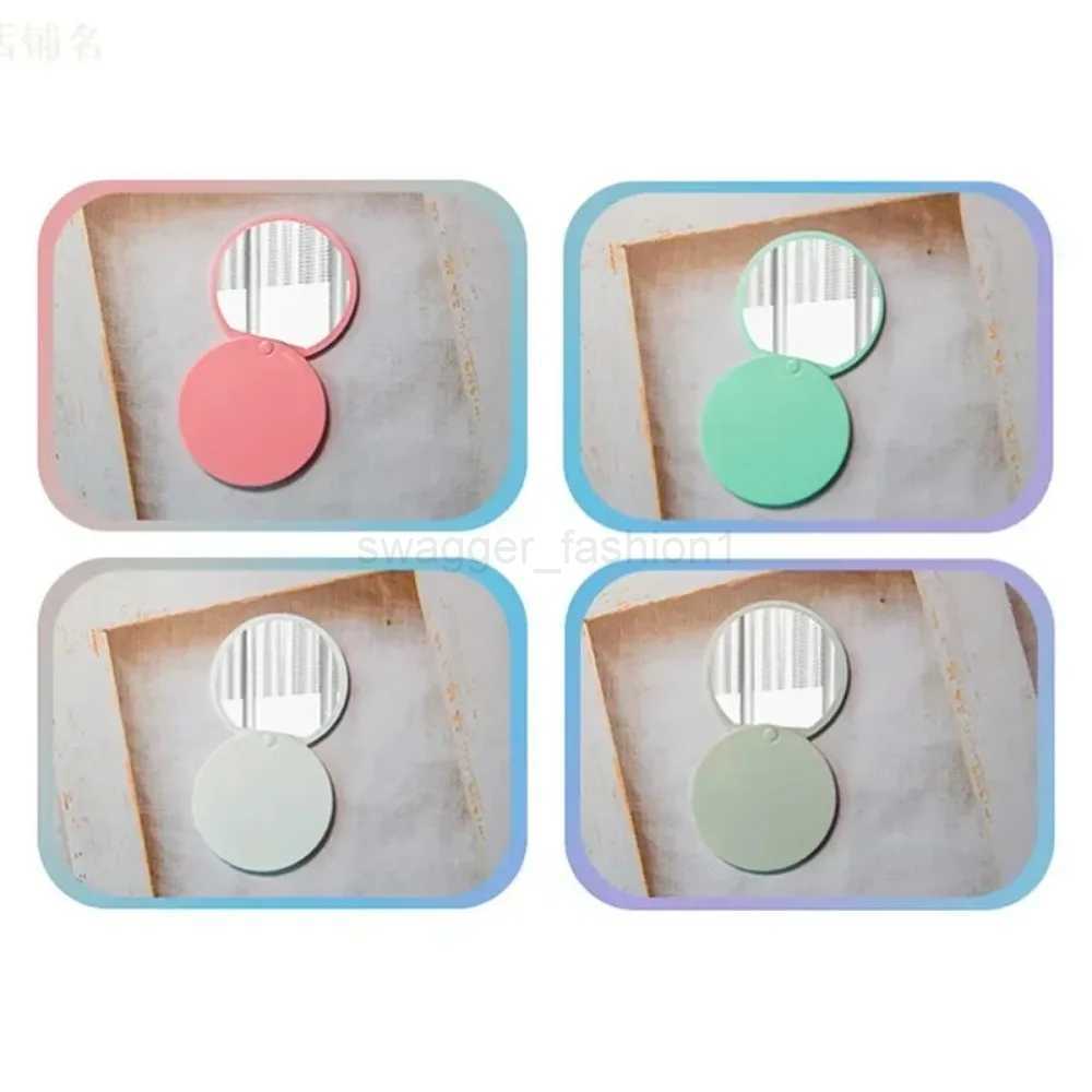 1Pcs Portable Folding Make-Up Mirror Small Creative Mini Sliding Cover Handheld Pocket Mirror Makeup AccessoryXJ240813