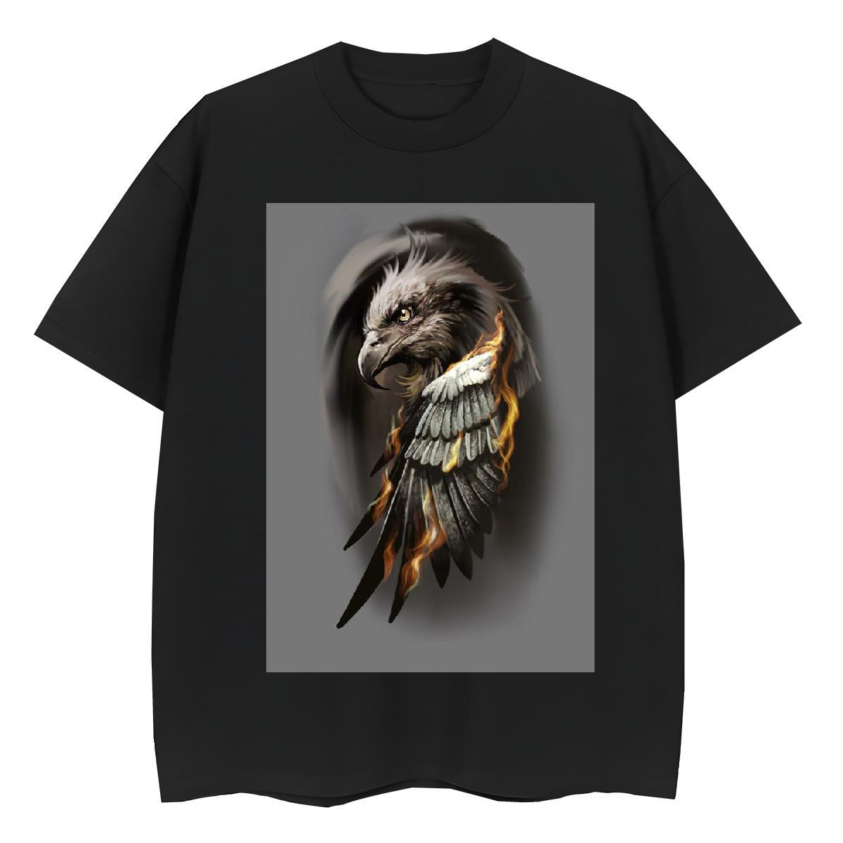 Cool Design Men T Shirts cool Pure Cotton High Street Hip Hop Plus Size Custom 230g 100% Cotton Tshirt for Man Woman Fashion Design Tees