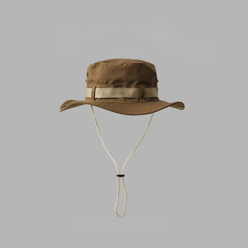 Customized Printing Four Seasons UV resistant Hiking Hat Outdoor Fishermans Western Cowboy Wind Sunshade Camping Mens 240812