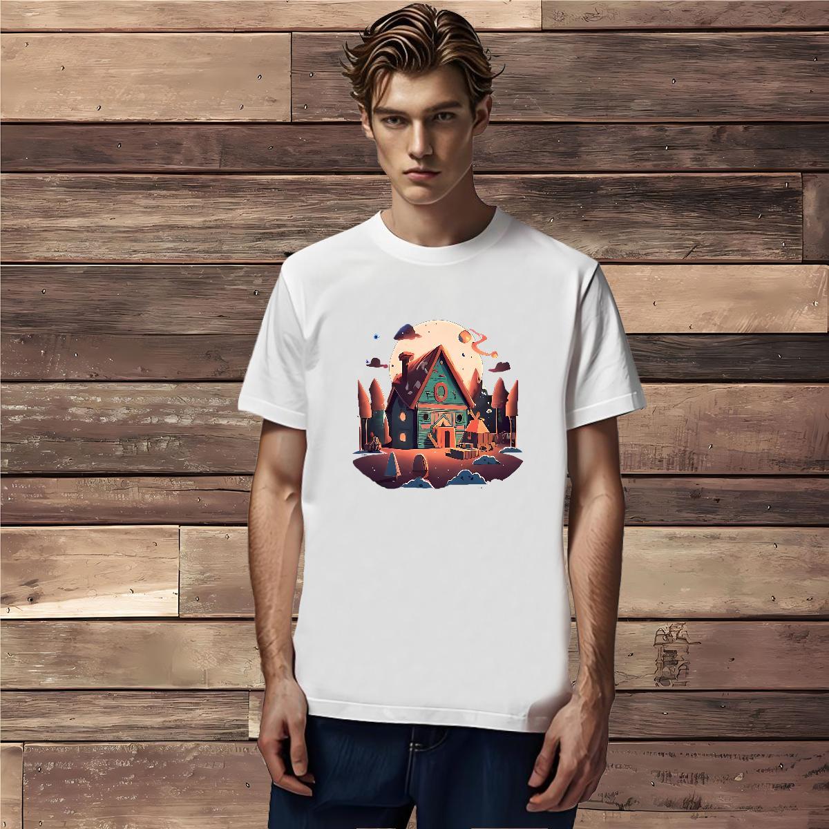 Mens T Shirts 100% Cotton 230g Painting Hip Hop Breathable Crew Neck Custom Big Size Men Tees Brand Loose Clothes