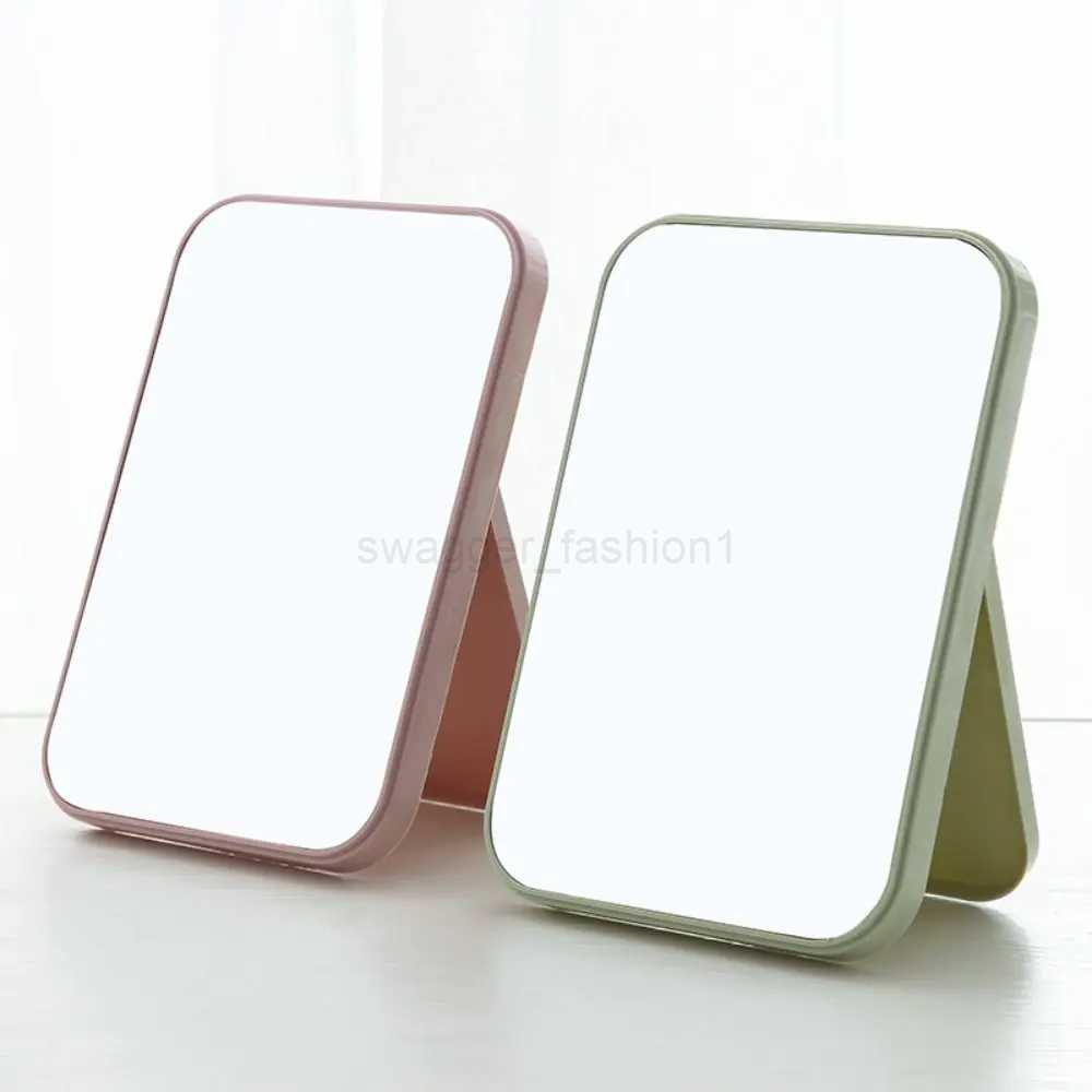 High Definition Foldable Mirror Accessories Portable Candy Color Makeup Mirror Large Light Weight Desktop Vanity MirrorXJ240813