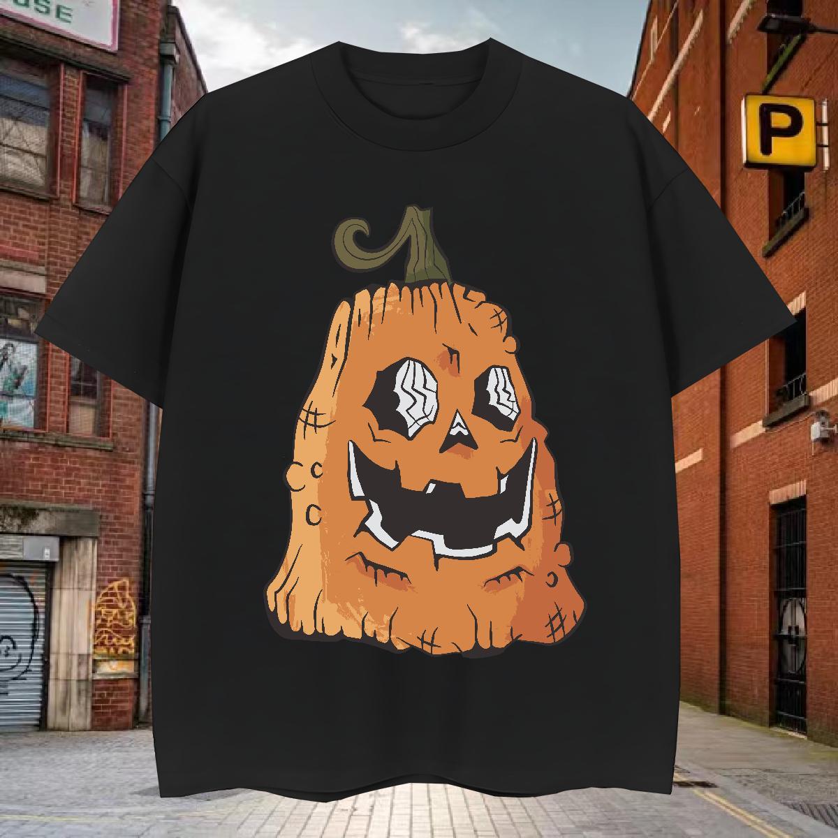 Popular T shirt pumpkin Breathable Short Sleeve Daily Wear Oversized 4XL 230g 100% Cotton Men Tshirts Fashion Casual Clothings