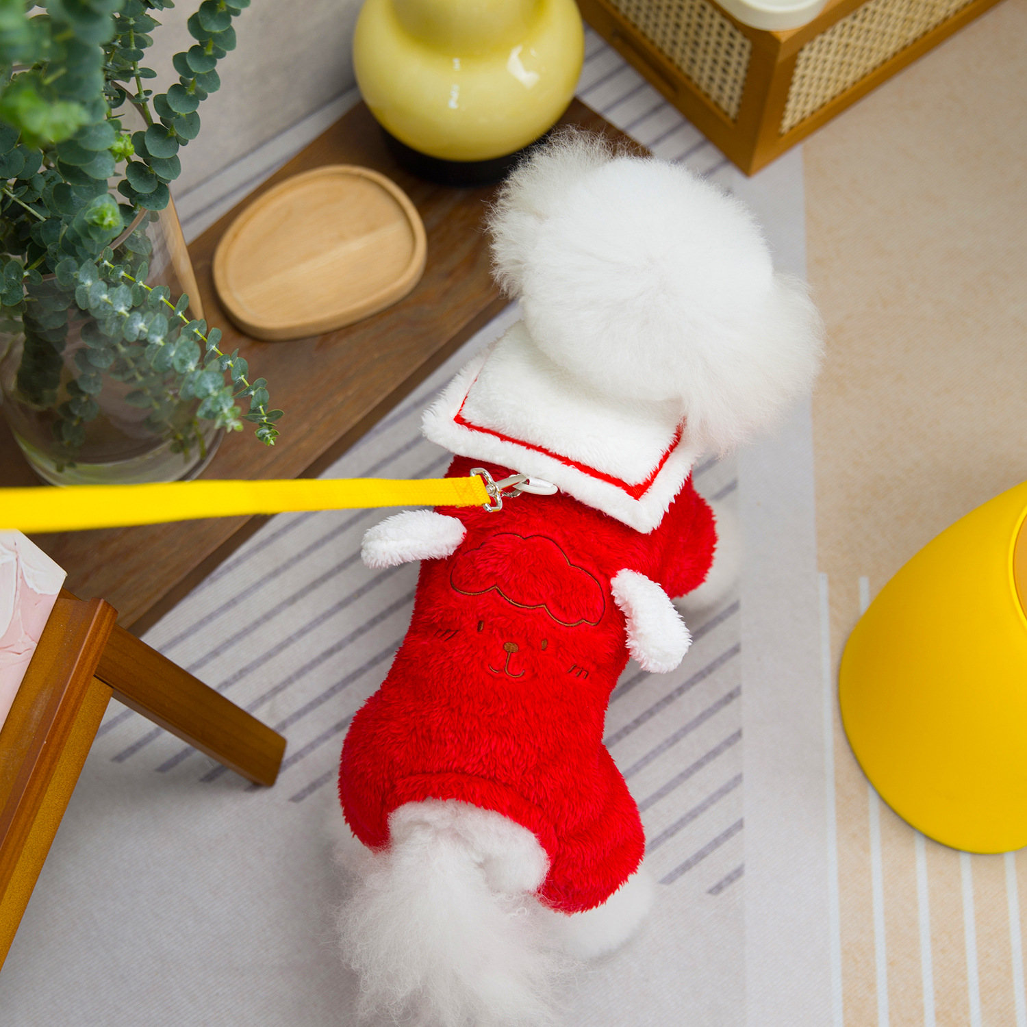 Pet Clothes Autumn and Winter Dog Warm New Cat Clothing Double-sided Cashmere Sheep Four-legged Cashmere Coat