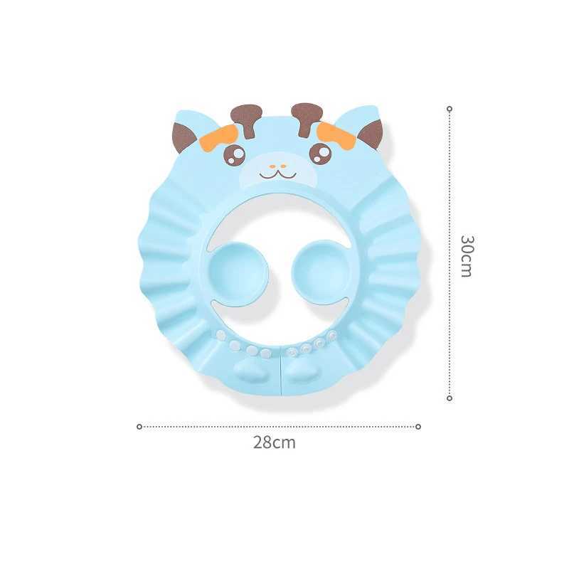 Baby shampoo equipment ear protection shampoo cap adjustable waterproof shower cap for babies children and childrenW240717