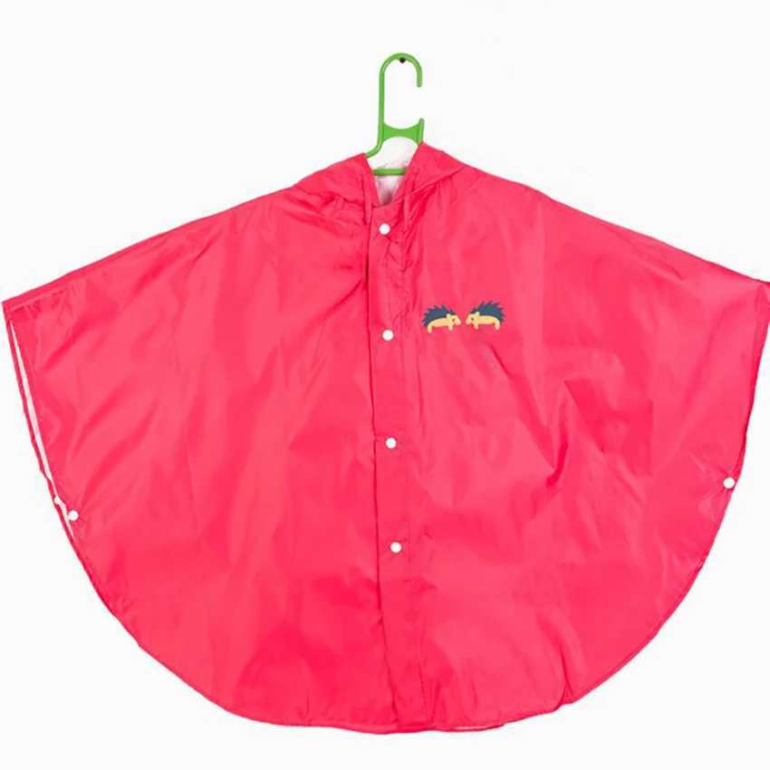 Children Raincoat Cartoon Cute Portable Kids Children Rain Ponchos Reusable Hooded Raincoat Rainwear with Storage Bag S M L Y240810
