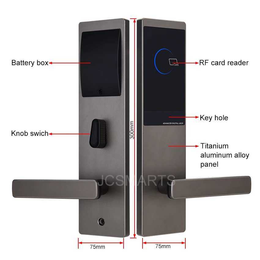 Smart Lock Wireless RFID Card Electronic Smart Hotel Door Lock System With API for IntegrationL248L247