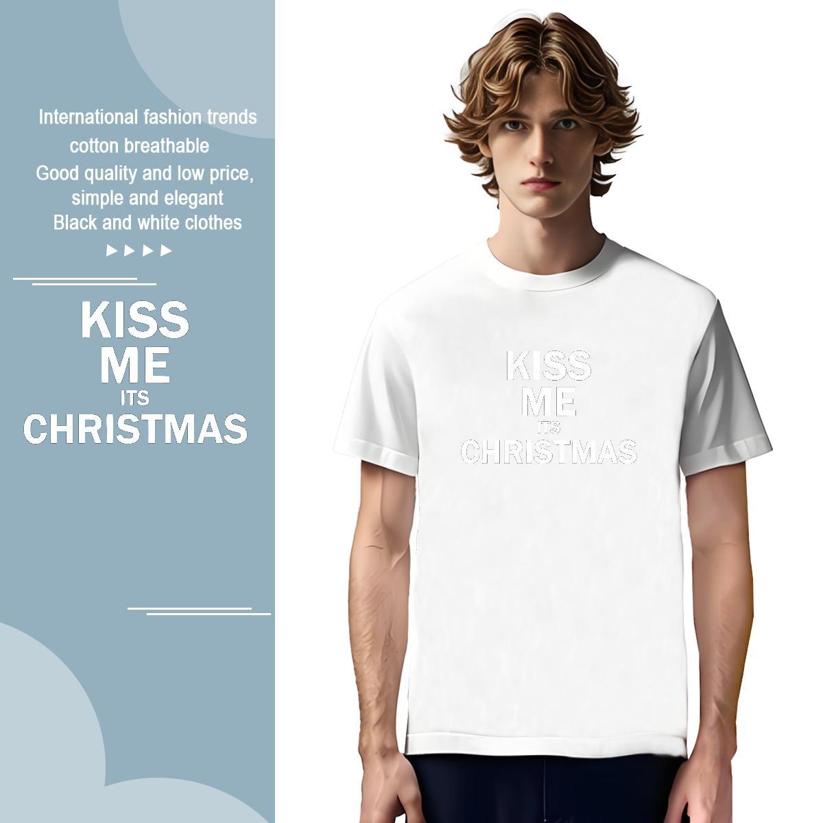 Loose Fit letter T Shirts Men Street Wear Men Tshirts 230g Pure Cotton Fashion Breathable Short Sleeve Customized Print Clothes