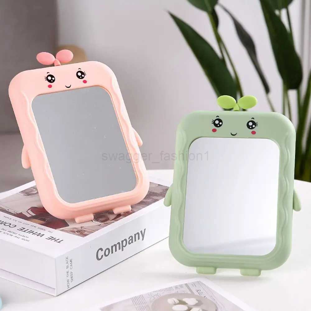 Desktop Makeup Mirror Portable Princess MirrorTable Desk Wall Hanging Dual-Purpose Square MirrorXJ240813