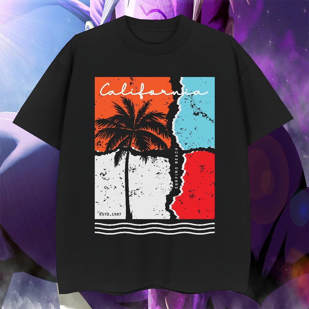 High Quality tree Mens T Shirts Outdoor Men Tees 230g Cotton Designer Fashion Breathable Crew Neck DIY Printed Clothes