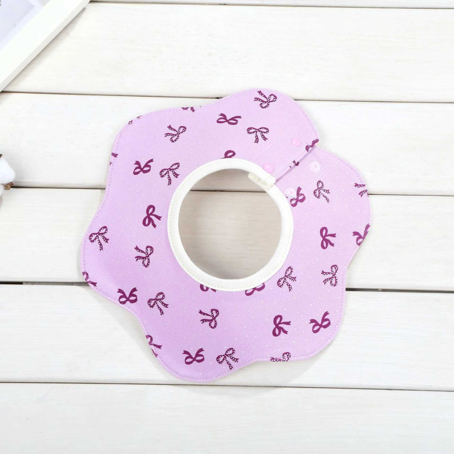 Bibs Burp Cloths 4 Layers Cotton Baby Waterproof Bibs Infants Floral Print Feeding Saliva Towel Newborn Toddler Soft Burp Cloth For Cute Kid BibL4812