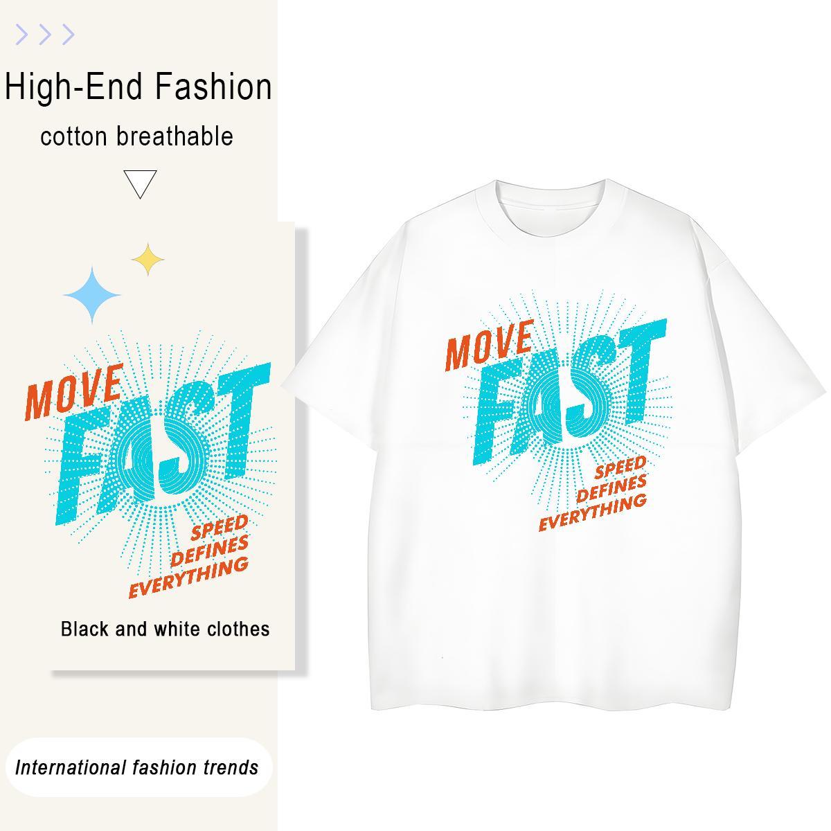 Loose Tshirts High Street Hip Hop 230g 100% Cotton Plus Size Cartoon O Neck Short Sleeves letter T Shirt For Man New Designer Tops Shirt