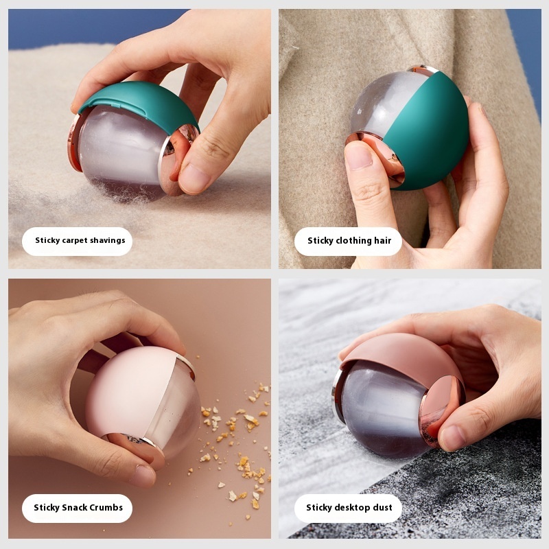 Straight, light, luxurious, portable clothes adhesive brush, washable with lid, business hair remover