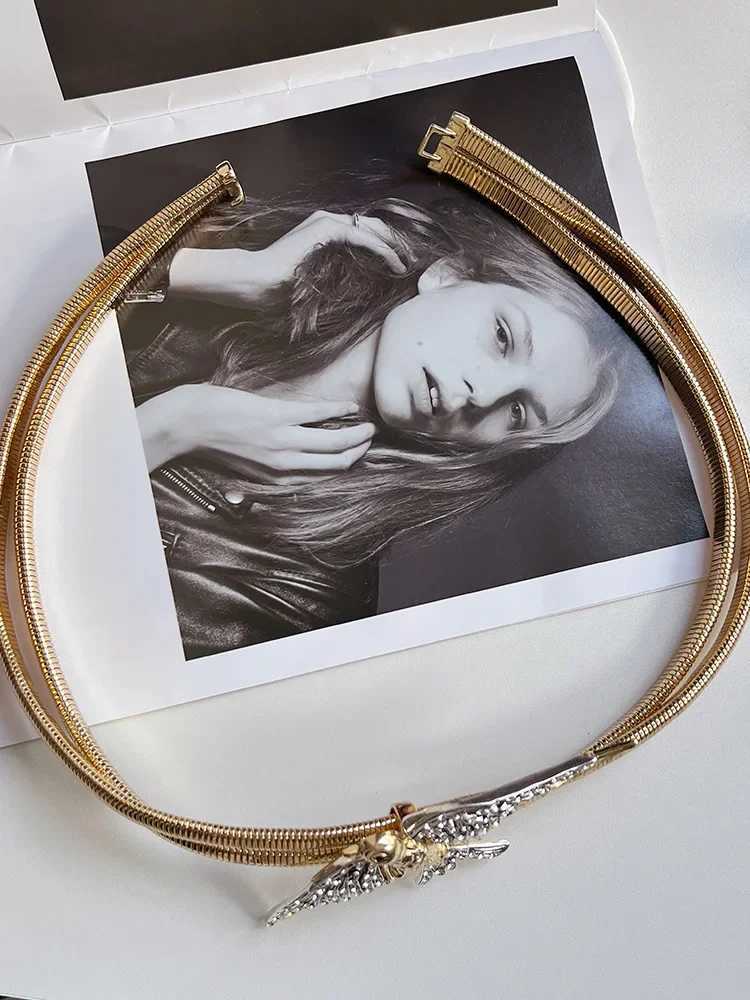 Bird and Waist Chain Pattern Animal Shape Inlaid Decorative Belt W240807