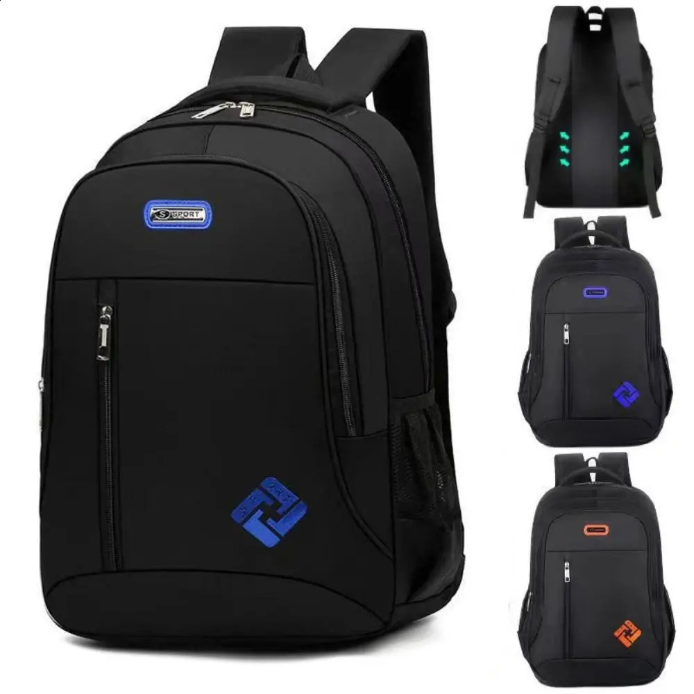 Mens backpack multifunctional business laptop waterproof movie mens casual bag 240813