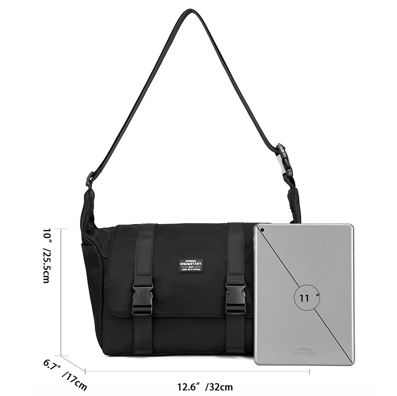 Crossbody bag men's day tooling function crossbody bag men's fashion brand large capacity shoulder bag messenger bag male students