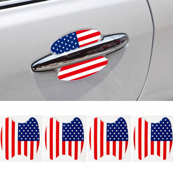 1pc door handle sticker car door bowl sticker anti-scratch handle wrist car sticker 4 pieces set