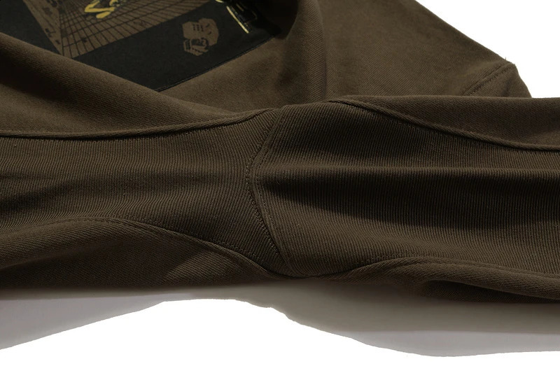 Batik Patchwork Brown Embroidery CAVEMPT C.E Sweatshirts Men Woman Top Version Washed Crewneck Cav Empt Crewneck 240813