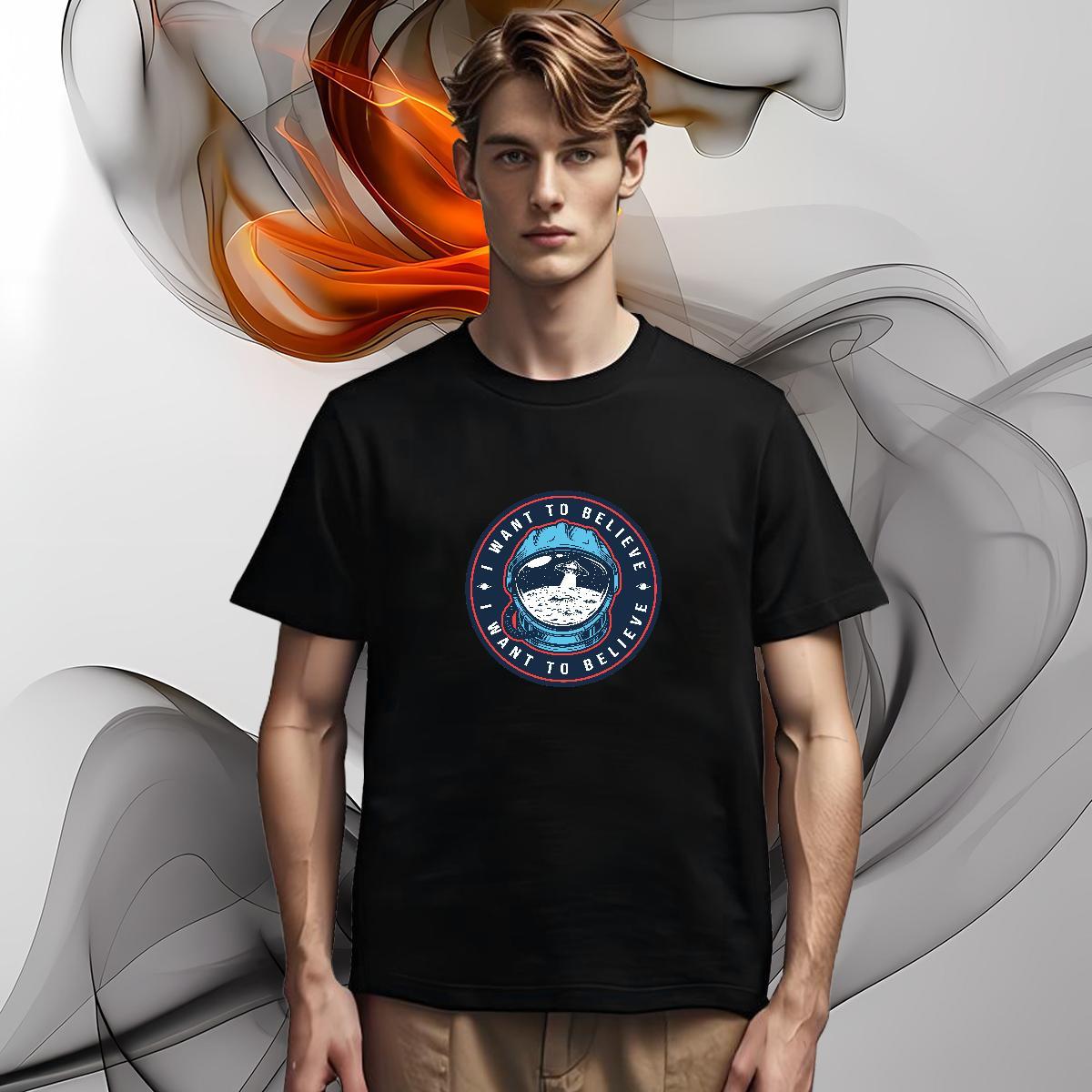 Man T Shirts 230g Pure Cotton universe Street Wear Crew Neck Custom Anime Mens Tshirts 2024 Wholesale Tops
