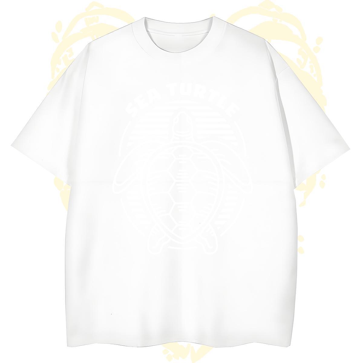 Loose Fit Man T Shirts tortoise Crew Neck Breathable Sport Black Oversized 230g Pure Cotton Men Tops Tees New Clothings