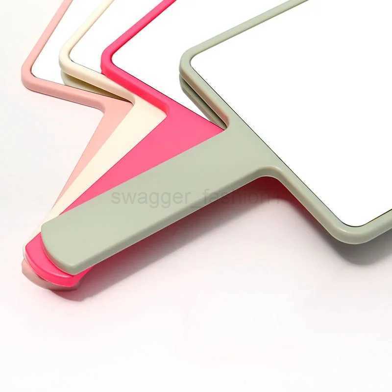 Eyelash Extension Handheld Makeup Mirror Square Makeup Vanity Mirror with Handle Hand Mirror SPA Salon Compact MirrorsXJ240813
