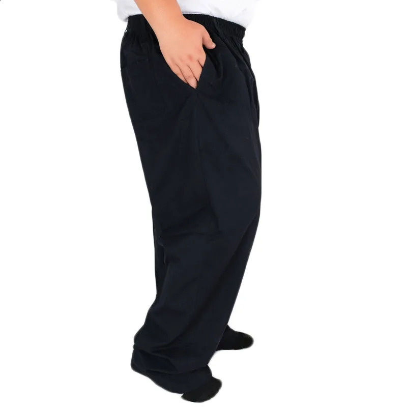 MFERLIER Summer Pants Men 5XL 6XL 7XL 8XL 9XL 10XL 11XL 12XL 13XL Waist 150cm Plus size Loose Trousers 240812