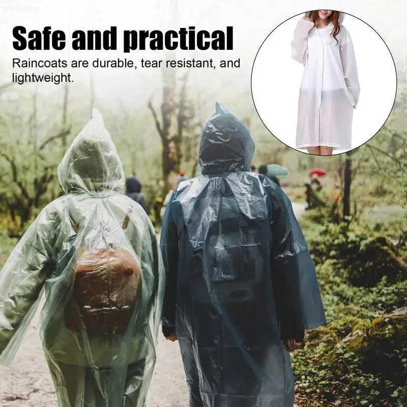 Portable Raincoat Vacuum Packaging Outdoor Rainwear Waterproof Disposable Hiking Hooded Ponchos Rain Cover Camping Accessories Y240810