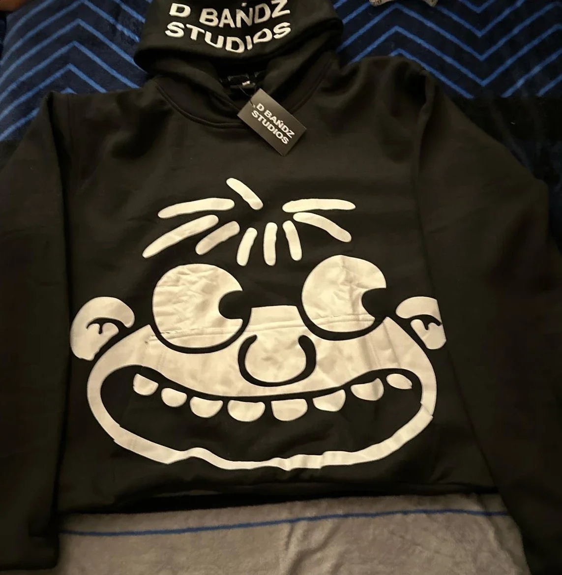 hoodie street oversized cartoon printed short hoodie mens hip-hop latte Harajuku fashion gothic casual loose sportswear240812