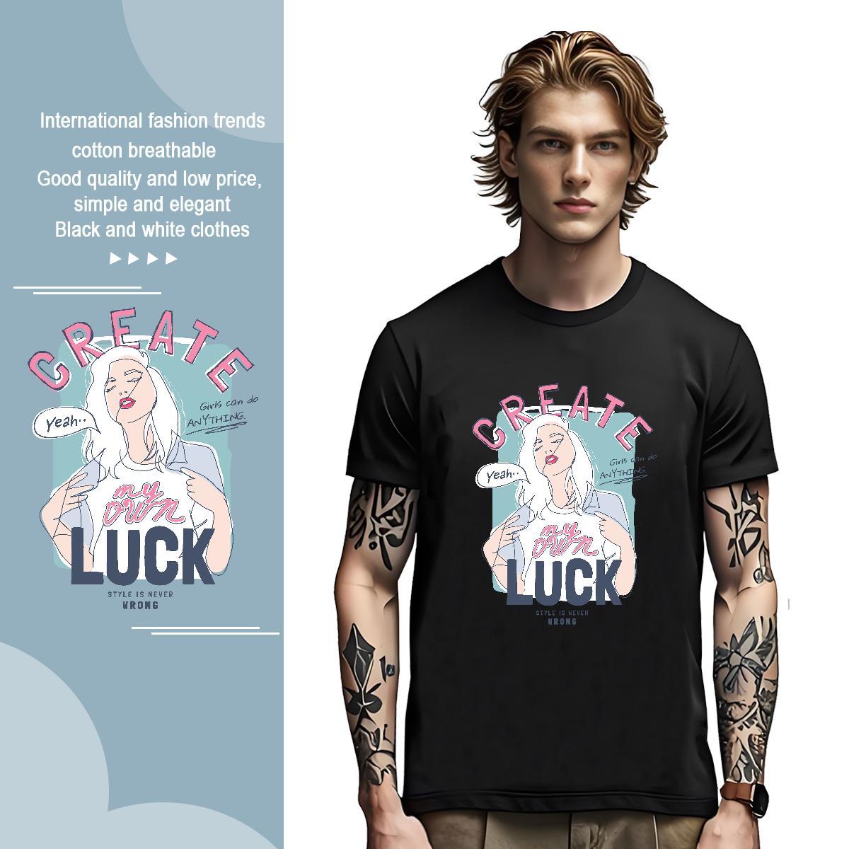 T shirt 100% Cotton 230g women Daily Wear O Neck Short Sleeves DIY Printed Tshirts Wholesale High Quality Tee Shirt
