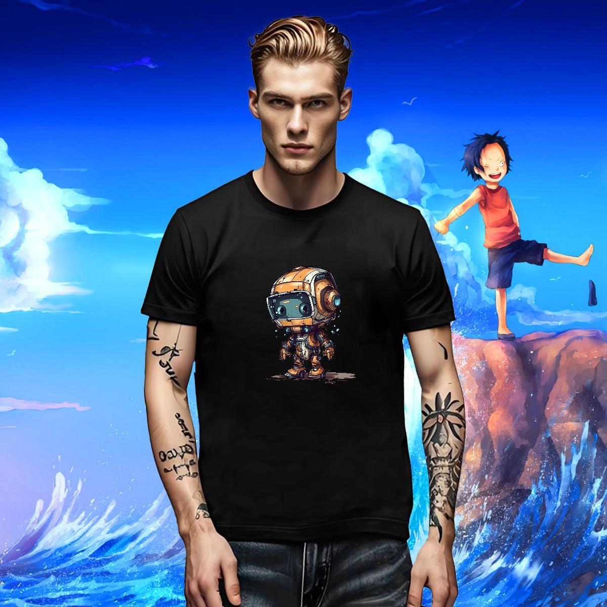Soft Men Tshirts Sport 230g Cotton DIY Anime Breathable Short Sleeve ET Mens T Shirts Designer Fashion Polos