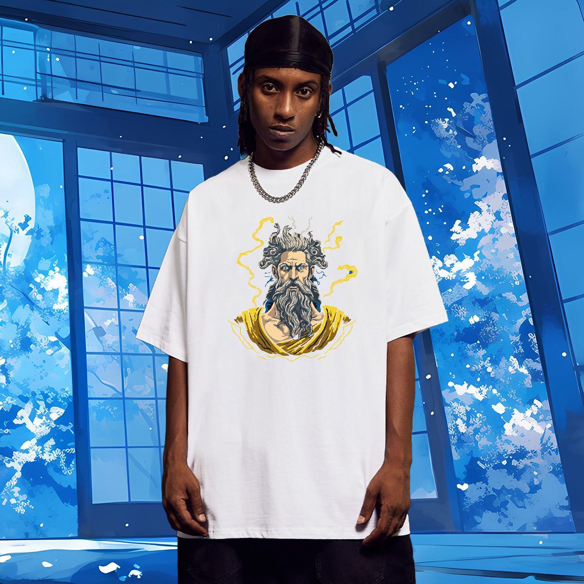 T Shirts Men 230g Cotton portrait Street Wear Breathable Soft Anime Men Tops Tees Classic Popular Tshirts