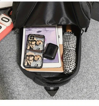 Backpack mens casual business computer fashion trend student backpack travel men can hold 205inch 240813