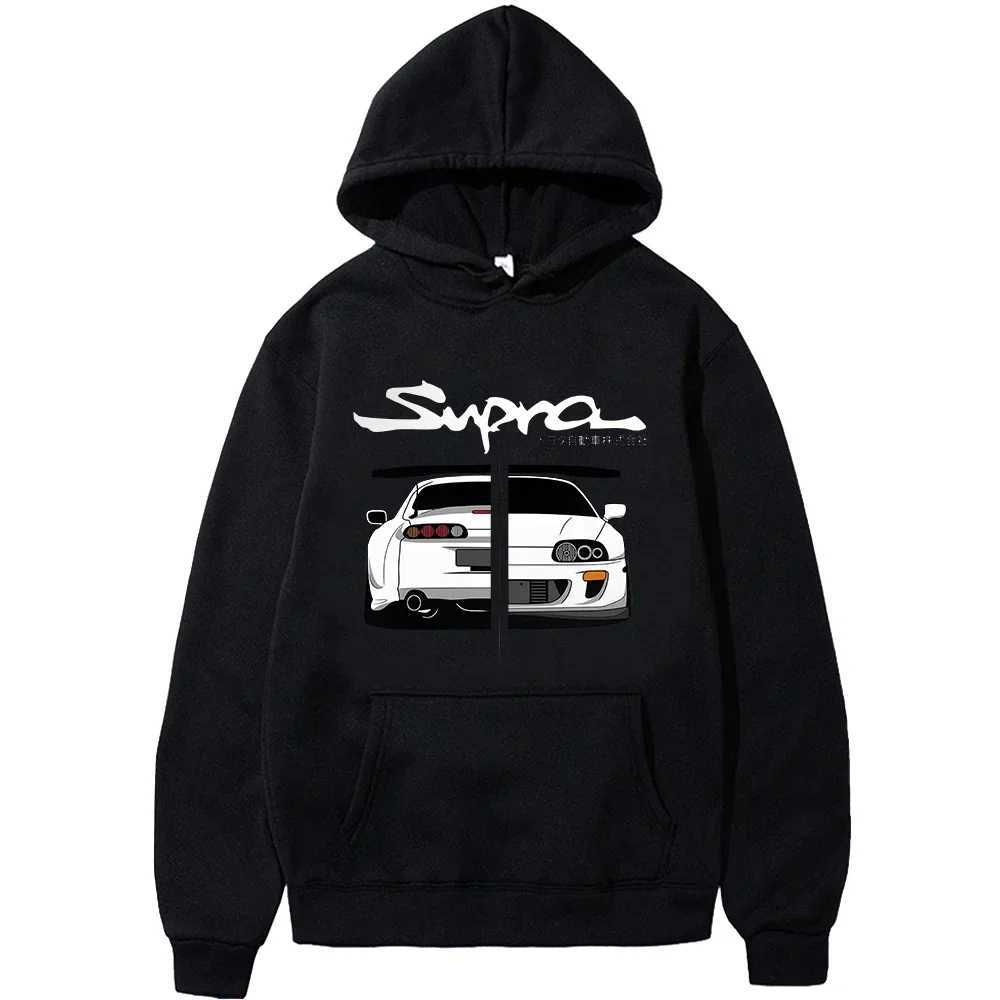 Initial D Supra Hoodies For Men And Women Manga Print Loose Casual Sweatshirt Long Sleeve Japanese Style Spring Autumn S-3XL XJ250621