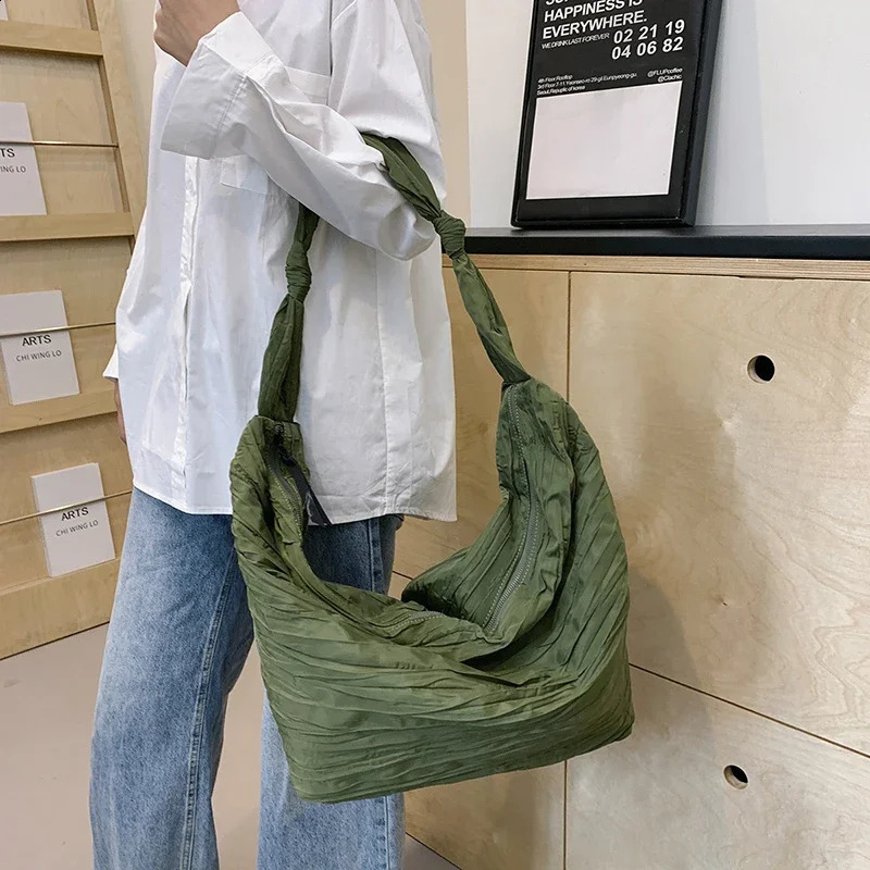 Fashion Nylon Shoulder Bag Women Simple Portable Travel Handbag Tote Large Capacity Composite Crossbody Female Daily 240812