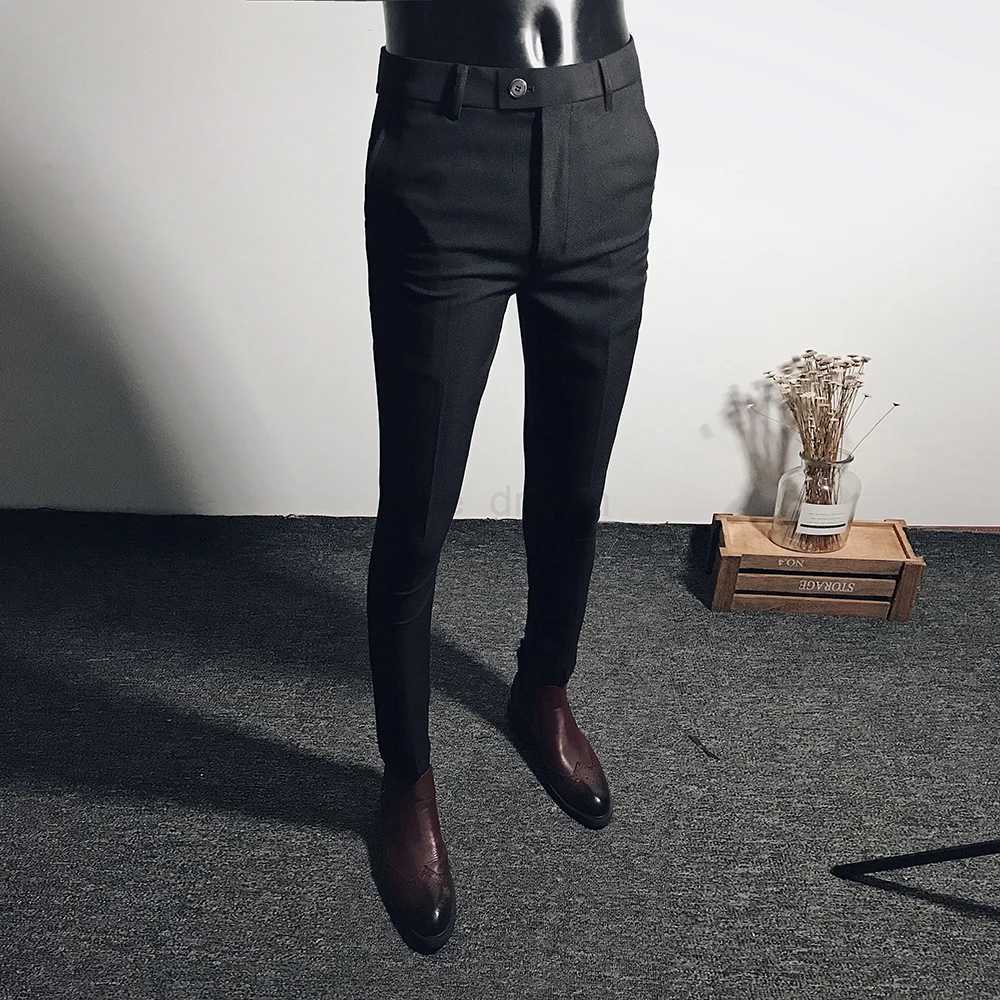 Men Suit Pants 2024 Spring New Straight Trousers Formal Dress Pants Solid Casual Pantalone Hombre Cala Masculina Mens ClothingXJ240813