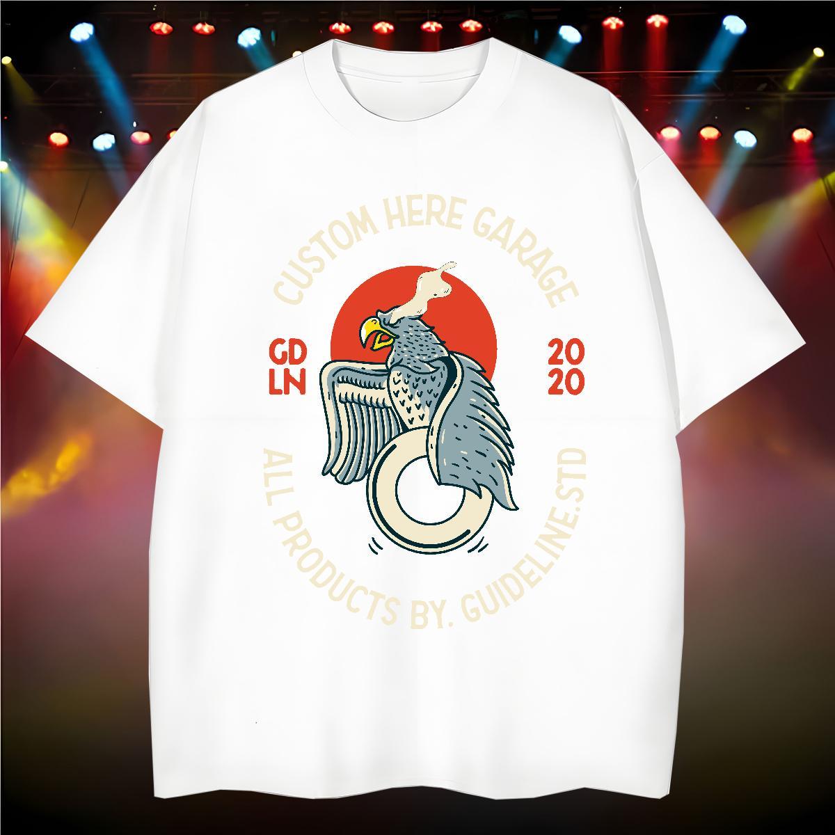 T-Shirts 230g Cotton cool Street Casual Pure Cotton Custom Big Size Men Tees DIY Customized Unisex Polos
