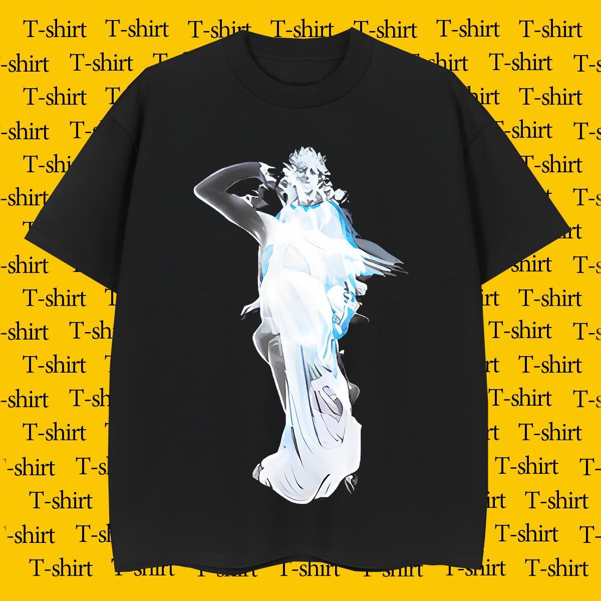 T Shirt For Man 100% Cotton 230g character Street wear Hip Hop Round Neck Short Sleeve Custom Printing Men Clothes T-Shirt Fashion Designer Soft Tops