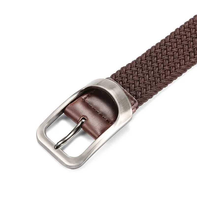 Elastic woven canvas strap golf strap womens mens jeans W240807
