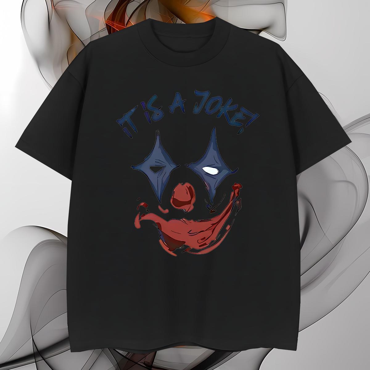 Cool clown T shirt Street Wear Mens Tshirts 230g 100% Cotton Factory Direct Breathable Custom Printing Tops