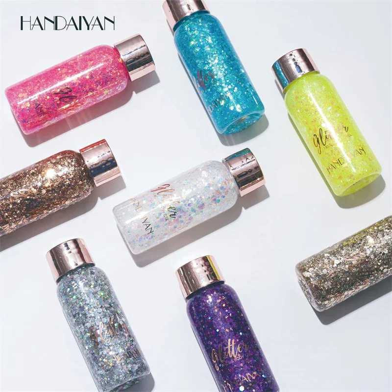 Multi function glitter nail polish with olfactory spoon body face glitter gel art glitter loose sequins cream festival glitter decoration W240812